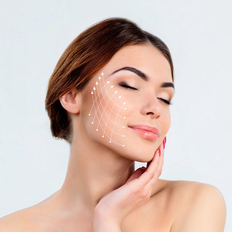 illari Threads photo detailing mesh pattern for facial treatments